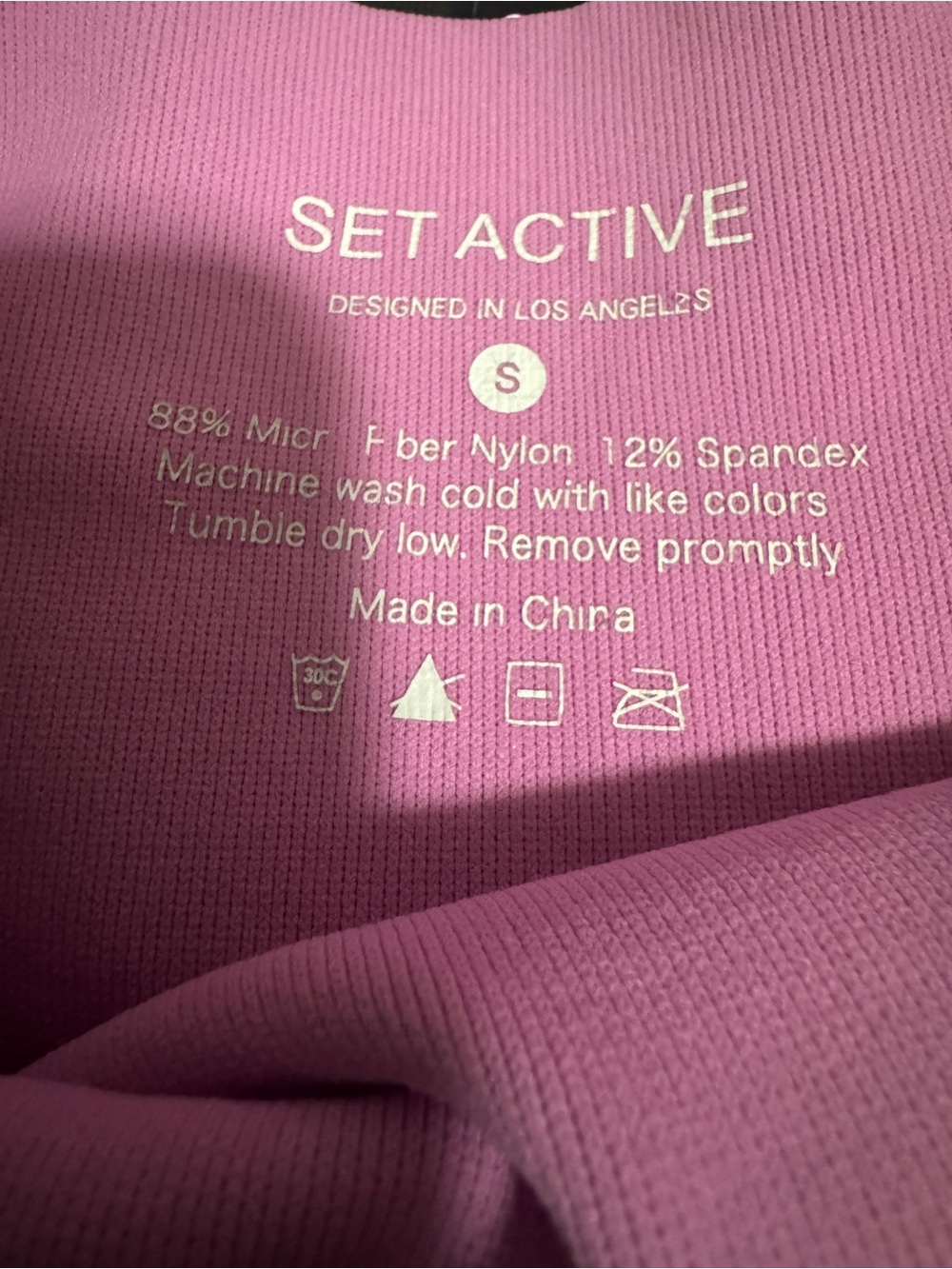 Set Active Sculptflex High Waisted Women's Ribbed Bike Shorts Sz. S - Picture 6 of 6